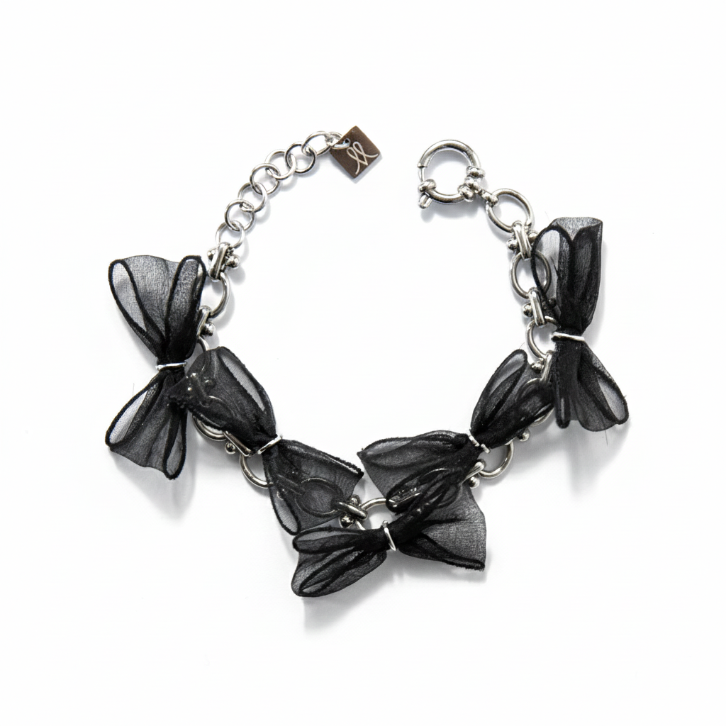 BRACELET AUX NOEUDS NOIRS